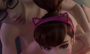 Overwatch Orgy of Shemales and Curvy Beauty