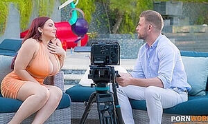 Busty Pornstar Takes An Ass Pounding During An Interview