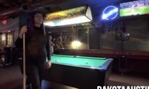 Sheer Catsuit Playing Pool and Talking to Strangers - Teaser
