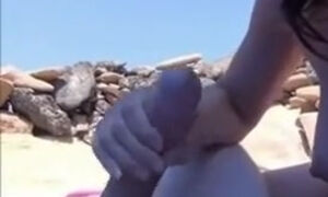 beach of fuerteventura blowjob