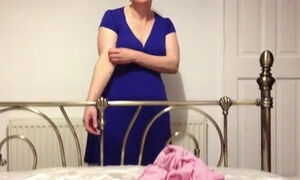Mature wife stripping on camera