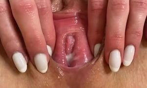 'Incredible wet juicy pussy close up! Intense orgasm contractions'