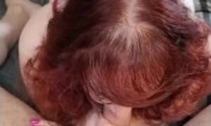 Long Blowjob Session from Redhead MILF