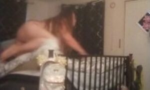 I film roommate catching me masturbating and fucking me in multiple position having multiple orgasms