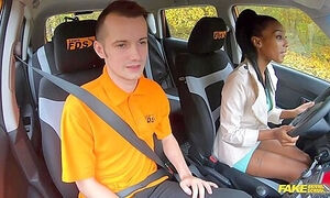 Ebony Learner Gets Stuck In Th