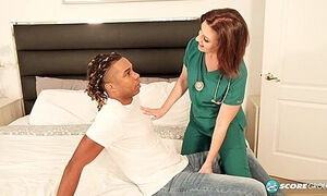 43-year-old Nurse Gets Her Ass Fucked With Kaby Snow And Jenn Cameron