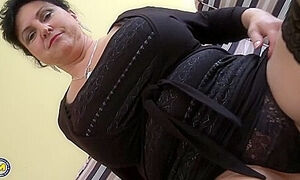 Violette V. In Big Breasted Squirting Mature Slut Takes On Two Cocks