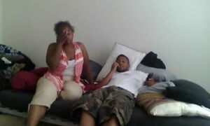 Mature ebony fatso banged hard