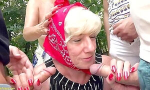 Real Public Granny Anal Fuck Orgy