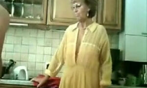 Granny Gets Fingered By Her Old Man