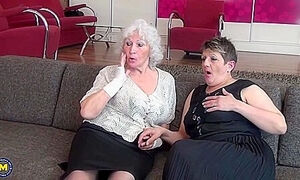 Maria, Darna And Nikoletta W. In Young Maid Is Having A Horny Time With 2 Old Timers