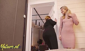 Nika Charming - Mature Nika Gets Her Pussy Eaten Out By A Skinny Tall Girl