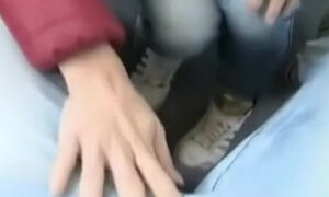 German girl has quick sex in the train