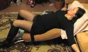 Compliant brunette hair hair wife fingered and fucked