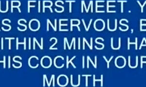 Cuckold comments on his slutty wife's first creampie experience with a stranger