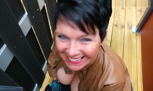 I got a facial at the end of this huge tit amateur vid