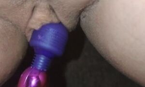 Big clit fetish, vibe squirt and shaking
