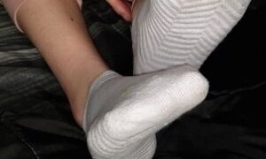 'First slow motion sock removal'