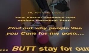 Babe shows no panties upskirt then masturbates to HUGE shaking orgasm with vibrator - Lelu Love