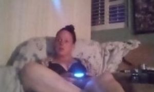 Smoking Cigarettes and Playing Video Games In My Black Bra and Panties Part 5