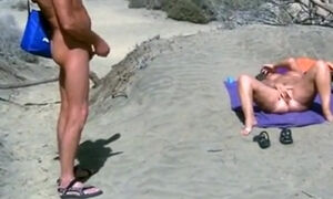 Horny Amateur clip with Beach, Public scenes