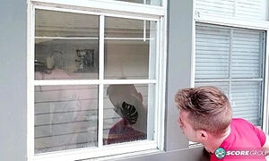 Peeping Tom Fucks Busty Nyx Monroe