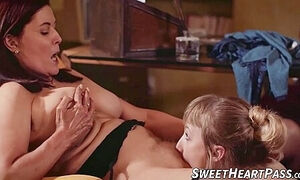 Erotic Kissing And Pussy Eating In The Office By Blonde And Lesbian Ma - Ivy Wolfe