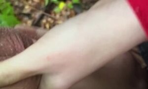 pissing in the forest and hard blowjob with neighbor