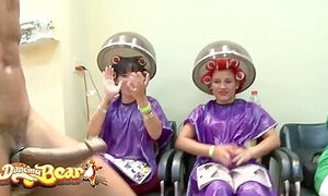 These Wild Women Were Ready To Party And Suck Multiple Cocks At The Salon