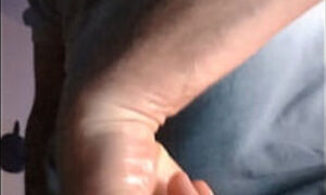 Gazzadomm wanking mature cock