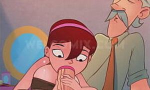 18 year old chubby teen, doing a job for the old man!