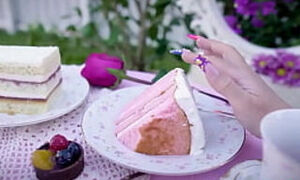 Beautiful big tits blonde MILF exposed sexy curvy body in hot lingerie