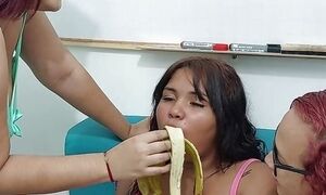 Horny stepmom plays with her stepdaughters pussy. Part 1