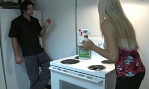 Beautiful MILF is a bombshell blonde step mom fucked by her step son