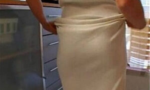 Hot amateur Milf gets fucked in her kitchen