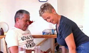 REAL GERMAN MATURE COUPLE WITH TINY COCK HUSBAND VINTAGE FUCK