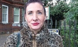 GERMAN SCOUT - SKINNY REDHEAD MATURE SCARLETT TALK TO FUCK AT STREET CASTING