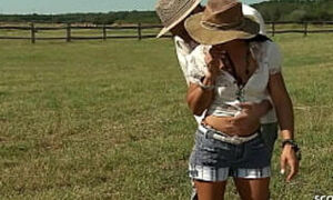 Skinny Mature farmers wife Sandra seduce to First Anal Sex by Worker