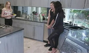MILF StepMom Becky Bandini And Teen Stepdaughter Help Stepson With Blue Balls POV
