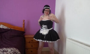 French Maid Playing with Herself