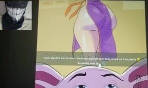 Chi-Chi and Oolong Sex Affair against Goku